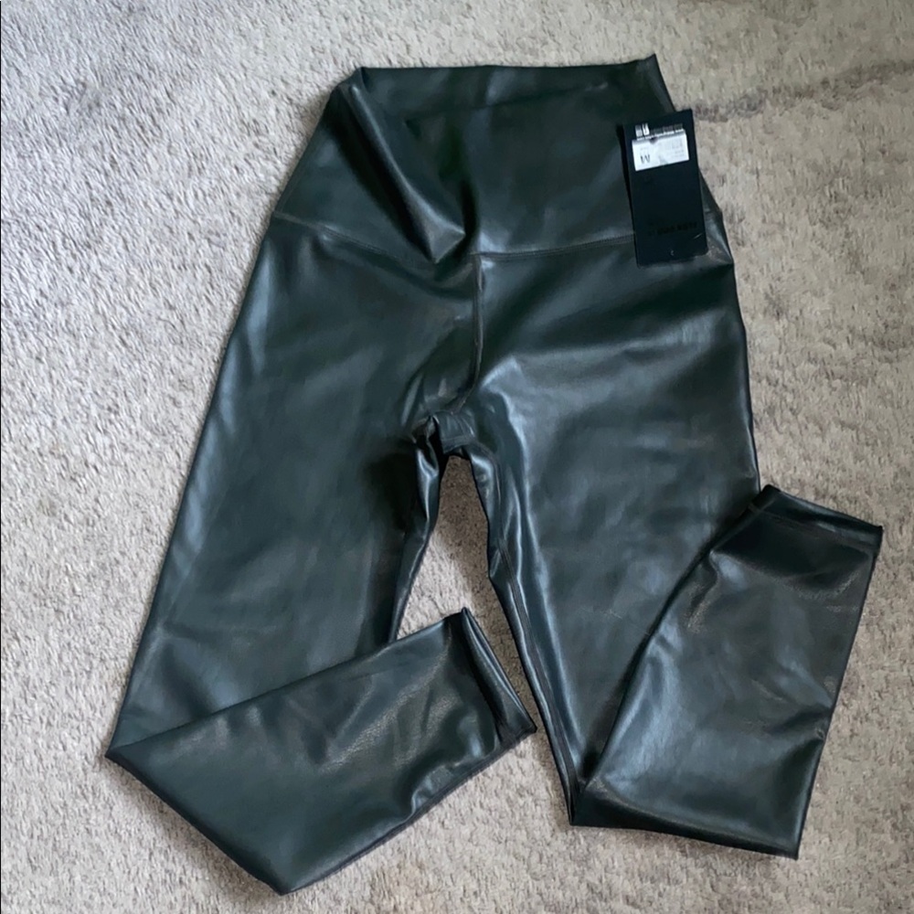 Black Faux Leather Leggings